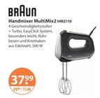 Handmixer MultiMix2 HM2110 Angebote von Braun bei V-Markt Regensburg für 37,99 €