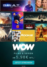 WOW Prospekt für Lenzkirch mit 1 Seite WOW Prospekt für Lenzkirch: "Filme und Serien ab 5,98€ mtl.", 1 Seite, 01.01.2025 - 31.01.2025