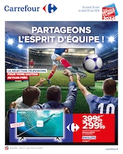 Promos Tv Led dans le catalogue "PARTAGEONS L’ESPRIT D’ÉQUIPE !" de Carrefour à la page 1