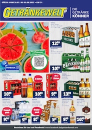 Coca Cola Angebot im aktuellen Getränkewelt Prospekt auf Seite 1