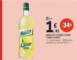E.Leclerc Mourenx - Promo Sirop de citron citror Promo Sirop de citron citror à 1,45 € dans le catalogue E.Leclerc à Mourenx