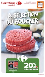 Catalogue Supermarchés Carrefour Market en cours à Mouleydier et alentours, "LA SÉLECTION DU BOUCHER", 10 pages, 30/09/2025 - 05/10/2025