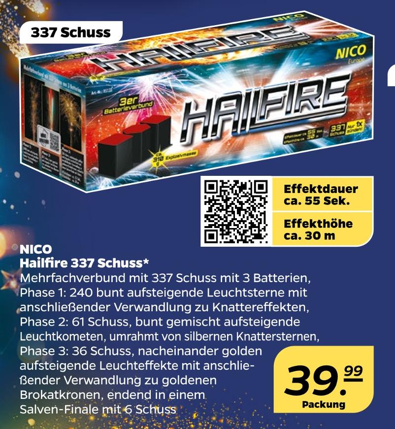 Hailfire 337 Schuss
