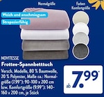 Frottee-Spannbetttuch im ALDI SÜD Prospekt Frottee-Spannbetttuch von Novitesse im aktuellen ALDI SÜD Prospekt für 7,99 €