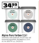 Pure Farben 2,5 l Angebote von Alpina bei OBI Fürth für 34,99 €