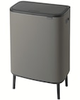 Poubelle à pression Bo Touch Bin grise 2 x 30 L - brabantia en promo chez Castorama Drancy à 189,00 €