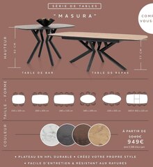Serie de tables "Masura" à Xooon dans Montigny-lès-Cormeilles Serie de tables "Masura" à Xooon dans Montigny-lès-Cormeilles