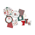 Lot de 10 assiettes décorées - CARREFOUR HOME en promo chez Carrefour Villeurbanne à 1,99 €