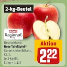 Rote Tafeläpfel im REWE Prospekt Rote Tafeläpfel von REWE Regional im aktuellen REWE Prospekt für 2,22 €