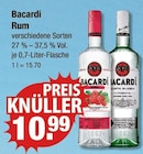 Rum Angebote von Bacardi bei V-Markt Augsburg für 10,99 €