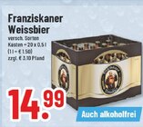 Weissbier bei E center im Prospekt "" für 14,99 €