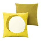 Kissen 2 St. leuchtend gelb/weiß leuchtend rosa/leuchtend orange/draußen/drinnen von GULLBERGSÖ / HJÄRTERÖ im aktuellen IKEA Prospekt für 14,98 €