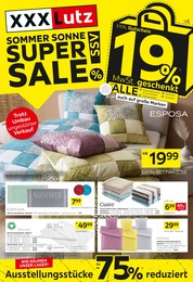 Möbel & Einrichtung Prospekt von XXXLutz Möbelhäuser XXXLutz Möbelhäuser Prospekt: SOMMER, SONNE, SUPER SALE!, 8 Seiten, 27.06.2022 - 03.07.2022