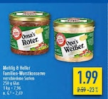 Oma's Roter oder Opa's Weißer Angebote von Mehlig & Heller bei diska Coburg für 1,99 €