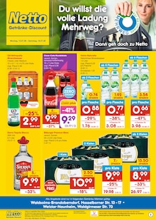 Netto Marken-Discount Prospekt der Woche "DER ORT, AN DEM DU IMMER AUSGEZEICHNETE PREISE FINDEST." Seite 1, 13.07.2026 bis 18.07.2026 für Lahnau Aktueller Netto Marken-Discount Prospekt "DER ORT, AN DEM DU IMMER AUSGEZEICHNETE PREISE FINDEST." Seite 1 von 2 Seiten für Lahnau