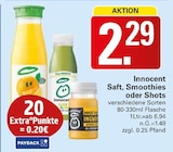 Saft im Angebot bei WEZ in Minden Saft Angebote von Innocent bei WEZ Minden für 2,29 €