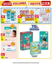 Promos Couches dans le catalogue "GROS VOLUMES = PETITS PRIX" de Carrefour Couches en promo dans le catalogue Carrefour à la page 15