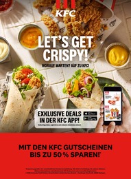 KFC Prospekt für Mönchengladbach mit 2 Seiten KFC Prospekt für Mönchengladbach: "LET'S GET CRISPY!", 2 Seiten, 20.08.2022 - 16.10.2022