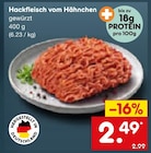 Aktuelles Hackfleisch vom Hähnchen Angebot bei Netto Marken-Discount in Wuppertal ab 2,49 €