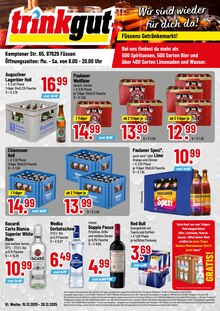 Aktueller Trinkgut Prospekt (Füssen, 4 Seiten zum blättern Trinkgut Prospekt Füssens Getränkemarkt mit 4 Seiten