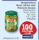 Knax, Sticksi oder Polnische Gurken von Hengstenberg im aktuellen EDEKA Prospekt