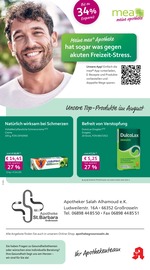 mea - meine apotheke Apotheken Prospekt der aktuellen Woche mit 4 Seiten, gültig von 01.08.2026 bis 31.08.2026, in Großrosseln und Umgebung Aktueller mea - meine apotheke Apotheken Prospekt in Großrosseln und Umgebung, "Unsere August-Angebote" mit 4 Seiten, 01.08.2026 - 31.08.2026