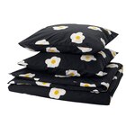 Bettwäsche-Set, 3-teilig schwarz/weiß/gelb 240x220/80x80 cm im Angebot bei IKEA in Lippstadt Bettwäsche-Set, 3-teilig schwarz/weiß/gelb 240x220/80x80 cm Angebote von ÖGONLOCKSMAL bei IKEA Lippstadt für 24,99 €
