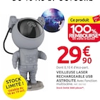 Promo Veilleuse laser rechargeable usb astrolite à 29,90 € dans le catalogue Mr. Bricolage à Beaulieu-sur-Mer