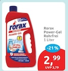 Power-Gel Rohrfrei von Rorax für 2,99 € bei budni im Angebot Power-Gel Rohrfrei von Rorax im aktuellen budni Prospekt