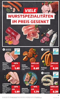 Wurst im aktuellen Kaufland Prospekt (Rostock) Wurst im Kaufland Prospekt "Aktuelle Angebote" mit 60 Seiten (Rostock)
