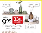 Teelichthalter-Set oder Deko-Set Angebote von Ambia Home bei XXXLutz Möbelhäuser Bamberg für 9,99 €