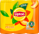 LIPTON THÉ PÊCHE CANETTES - LIPTON dans le catalogue Auchan Supermarché