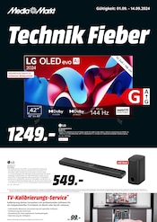 Aktueller MediaMarkt Saturn Elektromarkt Prospekt in Hohenthurm und Umgebung, "Technik Fieber" mit 8 Seiten, 01.09.2024 - 14.09.2024