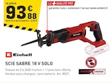 Promo Scie Sabre 18 V Solo à 93,88 € dans le catalogue Tout Faire à Bessoncourt