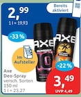 Deo-Spray von Axe im aktuellen budni Prospekt