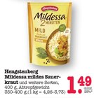 Mildessa mildes Sauerkraut Angebote von Hengstenberg bei E center Rastatt für 1,49 €
