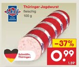 Netto Marken-Discount Pößneck - Thüringer Jagdwurst Angebot im Prospekt Thüringer Jagdwurst bei Netto Marken-Discount im Pößneck Prospekt für 0,99 €