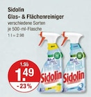 Glas- & Flächenreiniger Angebote von Sidolin bei V-Markt München für 1,49 €