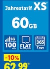 Jahrestarif XS bei Lidl im Prospekt "" für 62,99 €