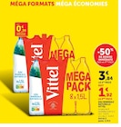Eau minerale naturelle - VITTEL - Hyper U à Saint-Denis Eau minerale naturelle - VITTEL en promo chez Hyper U Saint-Denis à 1,92 €