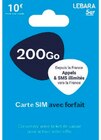 Carte SIM - Lebara Mobile - Hyper U à Colmar Carte SIM - Lebara Mobile en promo chez Hyper U Colmar à 8,00 €