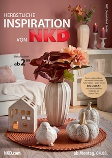 NKD Prospekt der KW 35 "HERBSTLICHE INSPIRATION" Aktueller NKD Prospekt "HERBSTLICHE INSPIRATION" Seite 1 von 4 Seiten