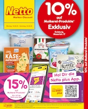 Aktueller Netto Marken-Discount Discounter Prospekt in Duisburg und Umgebung, "10% auf Molkerei-Produkte" mit 2 Seiten, 18.08.2025 - 23.08.2025