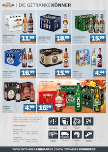Bier im aktuellen Getränke Lehmann - Getränke A-Z Prospekt (Eberswalde) Bier im Getränke Lehmann - Getränke A-Z Prospekt "DIE GETRÄNKEKÖNNER" mit 4 Seiten (Eberswalde)