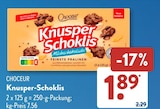 Knusper-Schoklis von Choceur im aktuellen ALDI SÜD Prospekt für 1,89 €