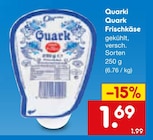 Quarki Quark Frischkäse Angebote bei Netto Marken-Discount Bochum für 1,69 €