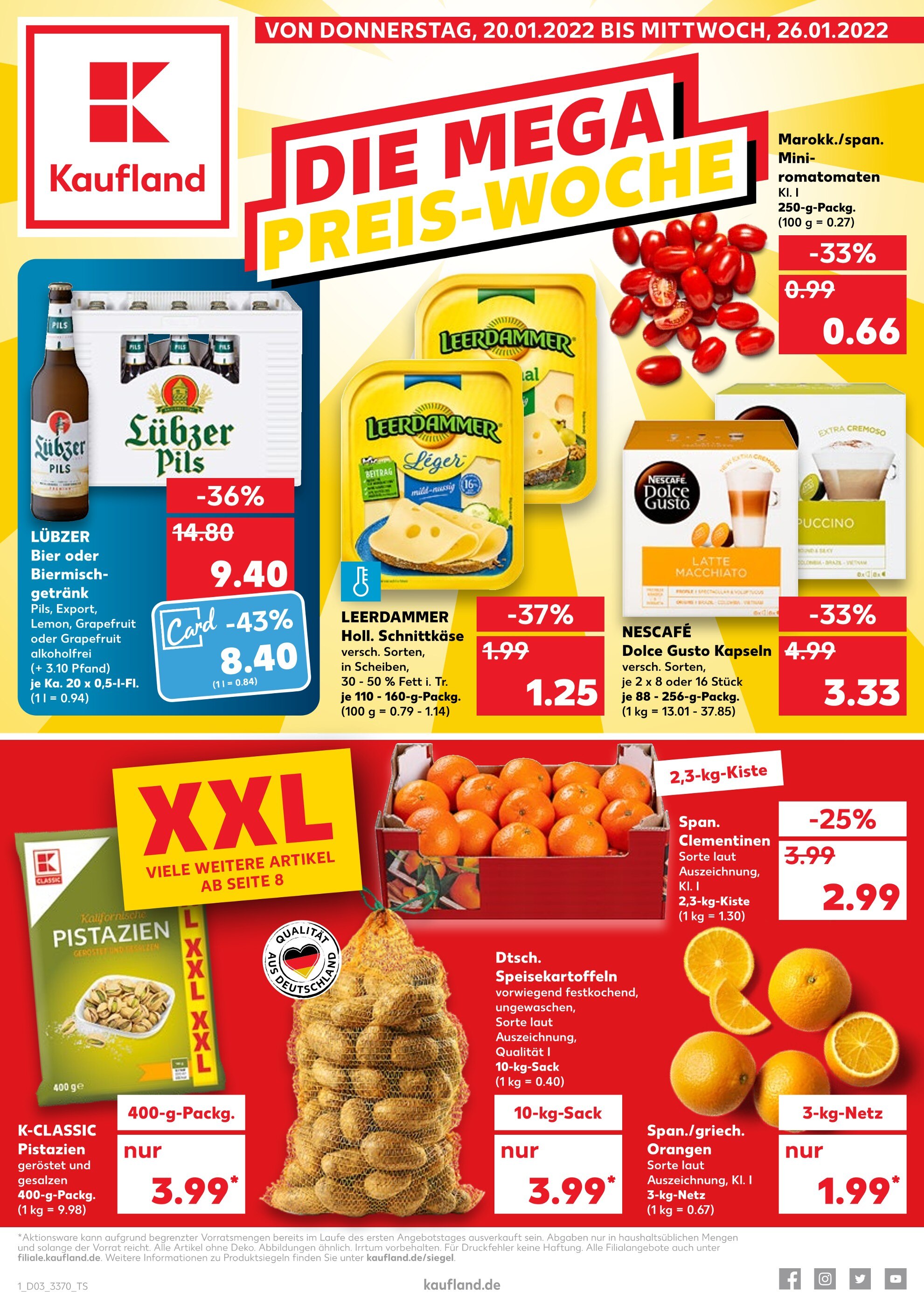 Kaufland Prospekt für Altkirchen mit 40 Seiten Kaufland Prospekt für Altkirchen: "Aktuelle Angebote", 40 Seiten, 20.01.2022 - 26.01.2022