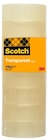 Ruban transparent Scotch® 508 19 mm x 33 m, 8 rouleaux/paquet - 3M dans le catalogue Bureau Vallée