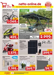 Fahrrad im Netto Marken-Discount Prospekt "Aktuelle Angebote" mit 50 Seiten (Moers)