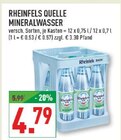 Mineralwasser im Angebot bei Marktkauf in Gelsenkirchen Mineralwasser Angebote von Rheinfels Quelle bei Marktkauf Gelsenkirchen für 4,79 €